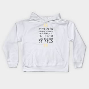 Funny phrase for bald men. Frase divertida hombre calvo Kids Hoodie